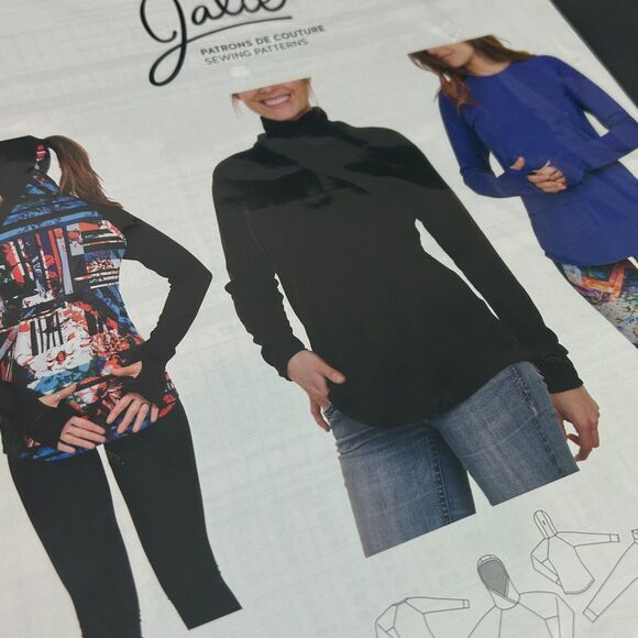 Jalie 3667 Marie Claude Long Sleeve Raglan Pullover Sewing Pattern 27 Sizes - Picture 3 of 10